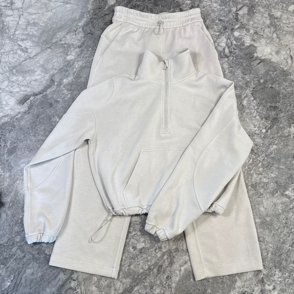 Lululemon Bone Color Matching Scuba Outfit